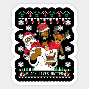 Black Lives Matter Christmas Sticker